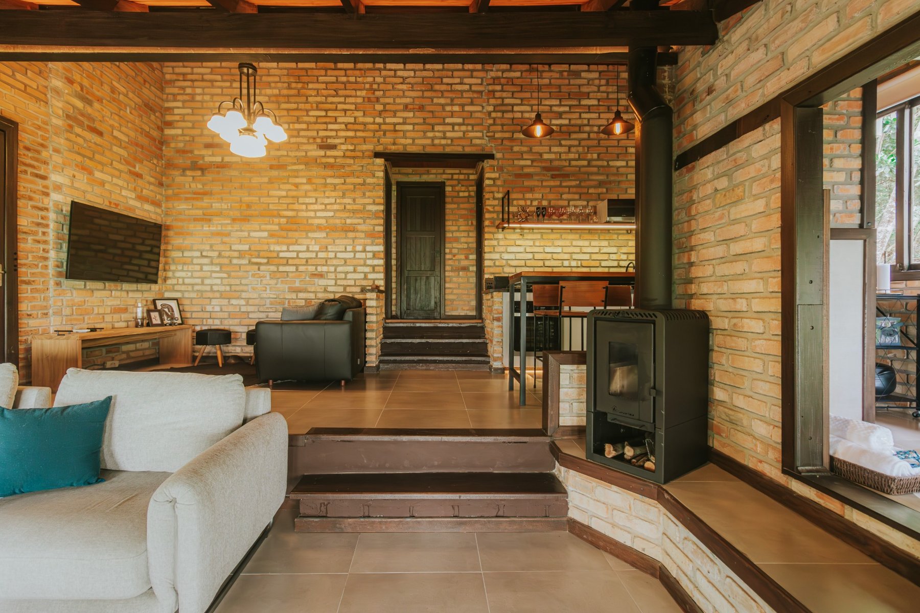 Ambiente e detalhes da Cabana Odoyá